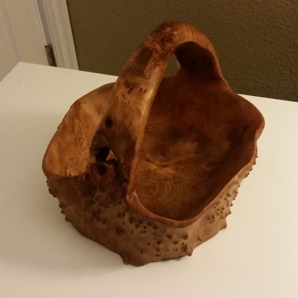 Exotic Hand Crafted Wooden Tree Fruit Bowl